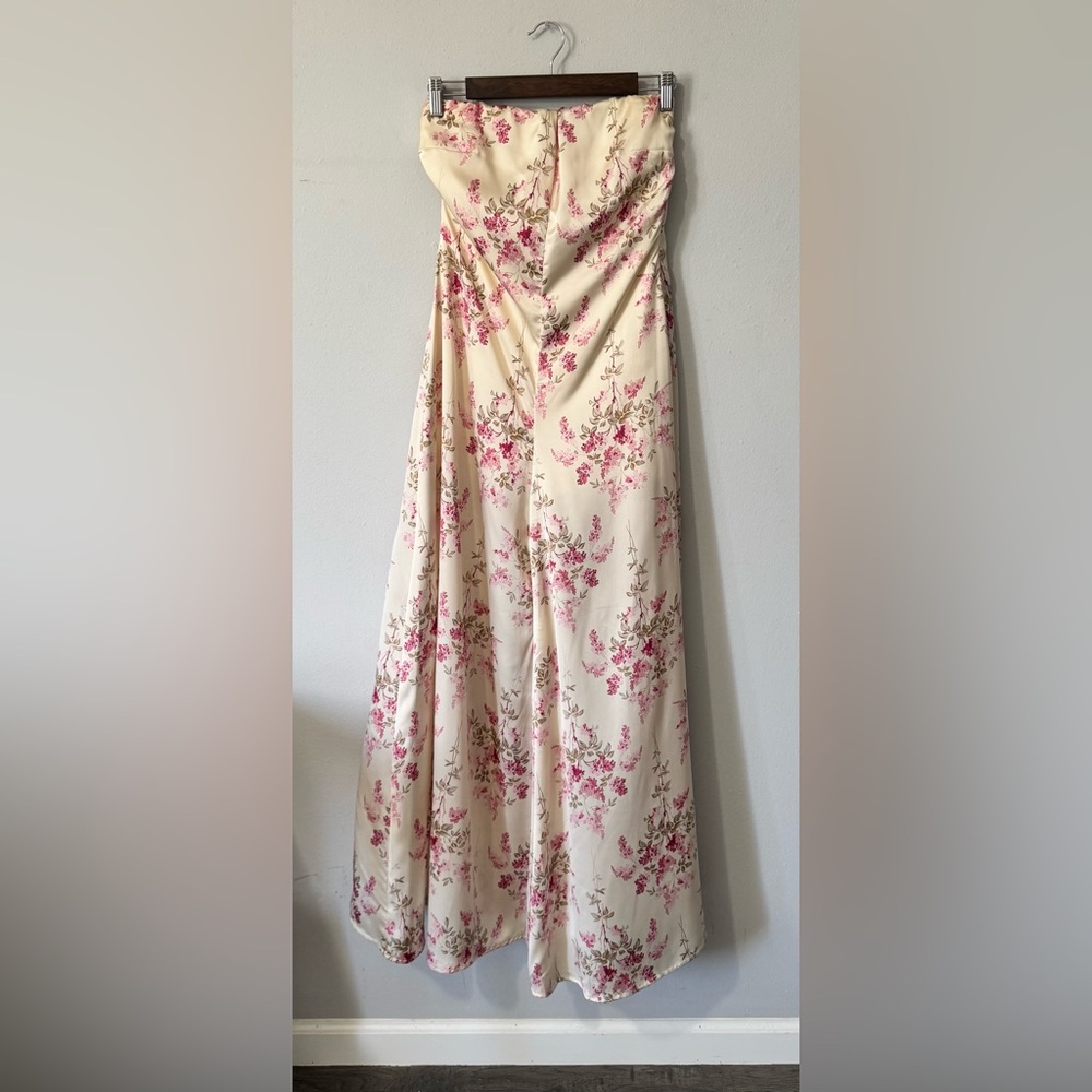 Floral Strapless Jumpsuit